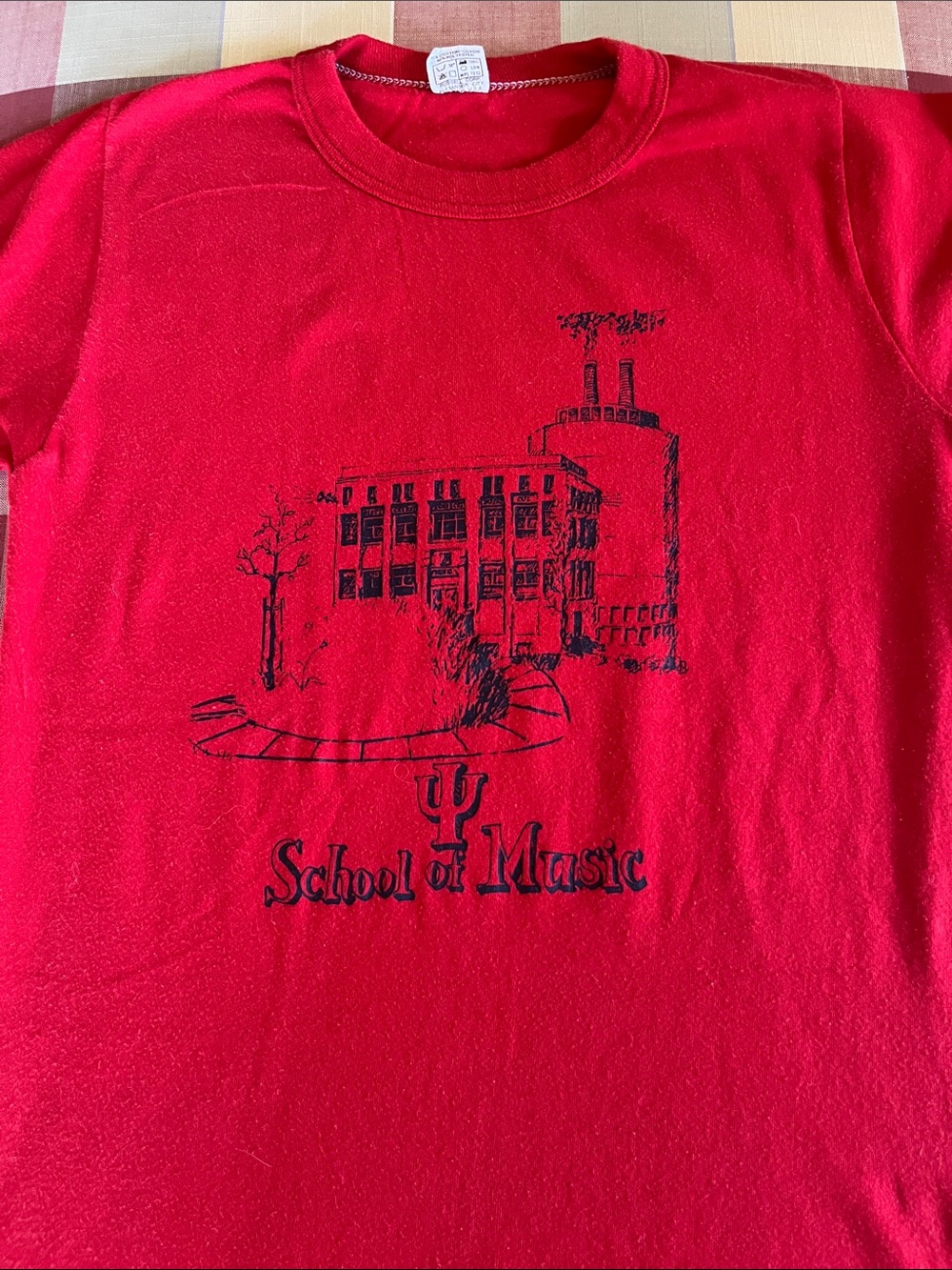 Vintage Russell Athletic Red Indiana Universiyy School of Music Graphic Tee